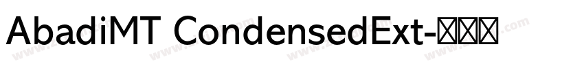 AbadiMT CondensedExt字体转换